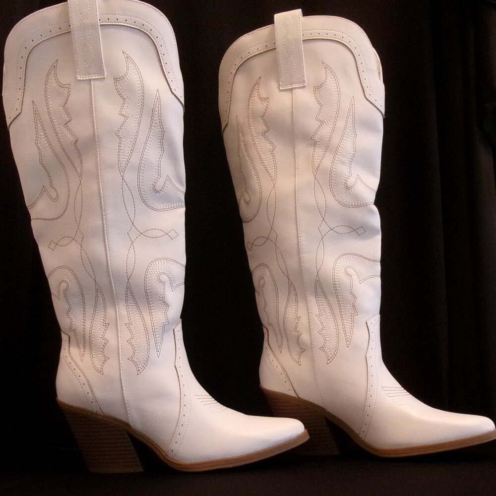 NIB, KOHLS BRAND, WOMEN'S SIZE 7, KNEE HIGH COWGIRL BOOTS